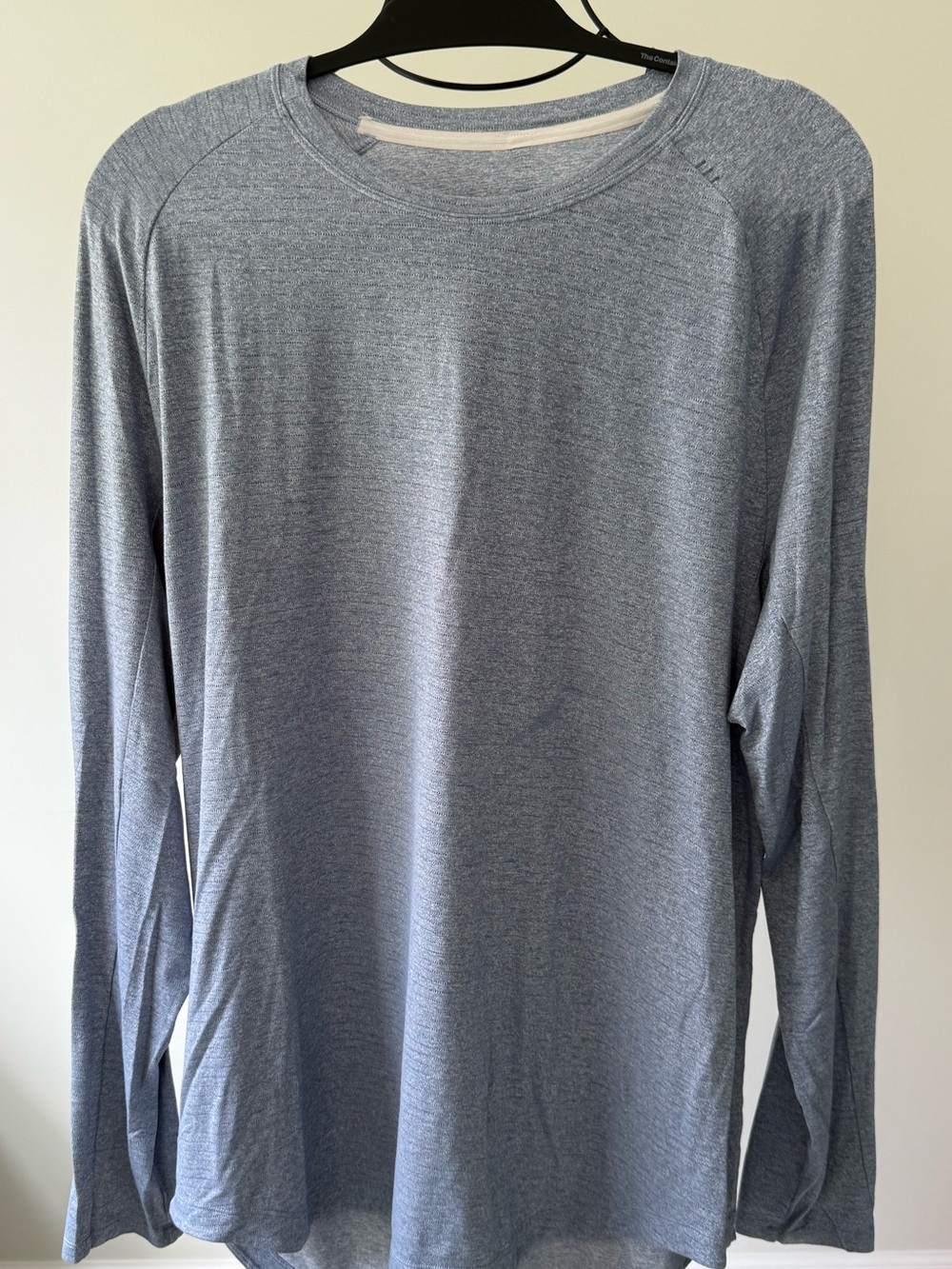 lululemon athletica Heathered Light Blue Long-Sleeve Men's Tee